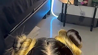 Beautiful Blonde with Big Tits and Cigarette Lover Likes to Suck a Big Cock While Smoking Cigarette