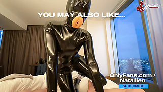 Creamy PussyFuck in Latex Catsuit - your Stepsister Natallien