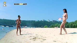 Hot nudist teen filmed by voyeur