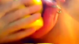 Extreme Pussy Pumping: Banana Fist on Webcam