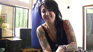 Hardcore fucking by the pool with tattooed hottie Joanna Angel