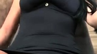 Blonde tight pussy babe solo toy fun in glamour masturbation