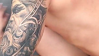 The Busty Masseuse Sucks My Cock in the Middle of a Session and Ends up Bathed with My Milk in Her Tits