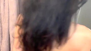 Look how creamy & wet I am after milking my cute hairy goddess