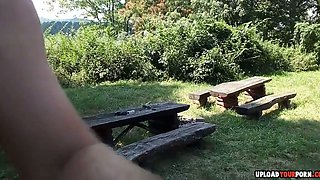 Horny Wife Dicked Outdoors