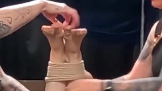 Double Domme Bondage & Bastinado