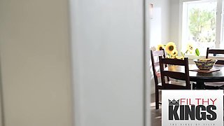 Grubby Taboo - Huge-boobed Dark-haired Gets Boinked Raunchy In The Laundry Guest room By Old Fellow - Grubby Rich