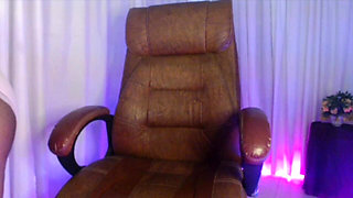 Pregnant Lady in Penty Bra with Playing Belly and Drinking Water.