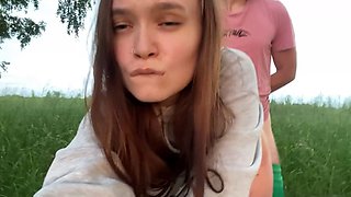 Best friend's wife gets down in the woods with Airaccoon and Juliasayho