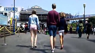 Amateur teens with lovely asses voyeur upskirt compilation