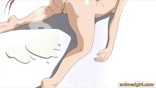 Super cute hentai sucking mega cock and spraying cum