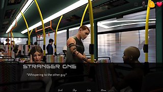 Stepsister Have a Some Fun with Stranger Guys in the Bus