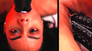 Ebony Girl Canela Skin All The Way Through - Hardcore Anal Monster Cock DP & Pussy Creampie