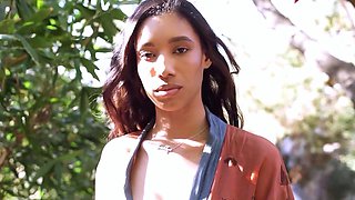 Naked ebony makes her debut on Playboy