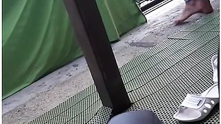 How We Make Video Desperate Pee In Jeans On Balcony In Centrum City