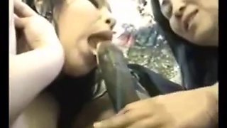 Asian Stepmom Daughter Smoking