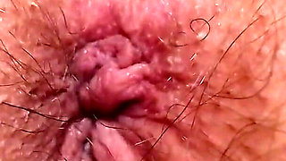 Extreme Closeup Asshole Winking Squeezing