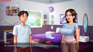 Deepthroat Blowjob From Super Hot MILF - Summertime Saga 3D Animated Porn Game