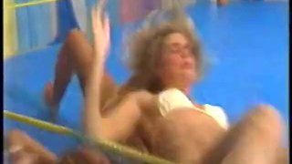 Bikini ring wrestling