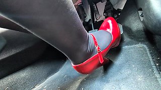 Watch a Girl Pedal Pump in Heels