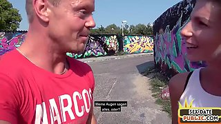 21yo blonde babe pussypounded outdoor