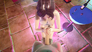 Nakai Yukino Pool Party in a Bikini - No Hands Blowjob, Wet Titjob, and Face Cumshot with Sitting Handjob in 3D Hentai