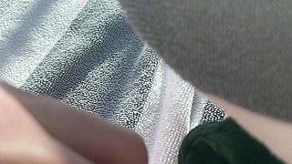 Pulled amateurs close up car sex