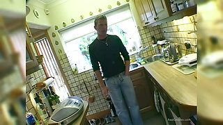 Couple Make a Cup of Tea While Having Sex in the Kitchen