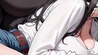 A Hawt Car Blowjob - Ntr'd by My Friend - Nts Route #23 an Ai Animated Sex Game