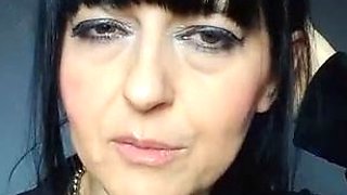 Hot brunette from squirt masturbating on webcam