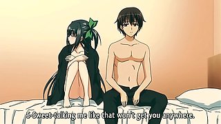 Busty anime brunette enjoys wild outdoor pleasure in the forest