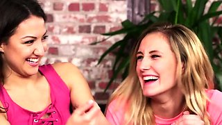 Horny CFNM babes deepthroating BBC guy