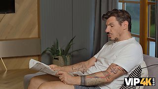 Anna De Ville & Denis Marti cheat on their boyfriend with a rough vibrator pounding in all holes