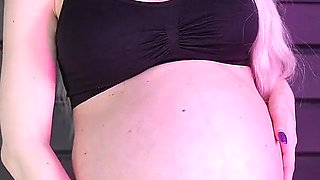 Cameltoe & 9 Monate Schwangerer Bauch