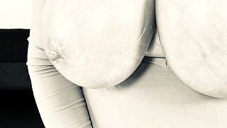 Big boobs milf masturbates with her dildo