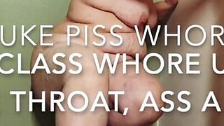 BBW Whore Gags on Your Cock in the Shower