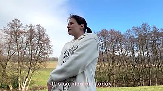 Stepmom MertyXXX Shows Off Perfect Body in Public Park Nudity