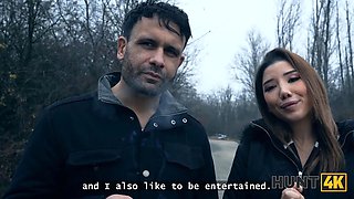 Hunt4k. hot striptease with natural figure to strike a stupid boyfriend back