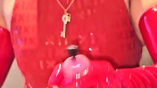Deep Sounding and Milking with Latex Gloves