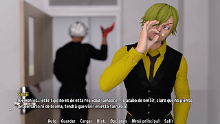 Sanji Fantasy Toon Adventure - Nico Robin's Lustful Kiss and the Provocative Director