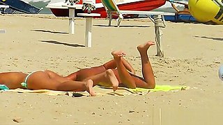 Big Tits Bikini Thong beach teens spied voyeur