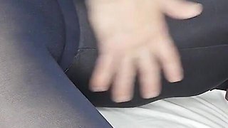 POV Mari Galore Workout Nylon Pantyhose Sex