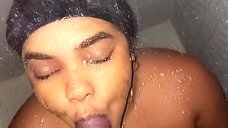 I Surprised My Stepdaughter Taking a Shower in the Bathroom and I Decided to Give Her a Huge Cum on