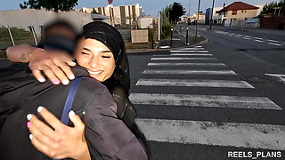 Veiled Iranian Nadja gets fucked publicly in anal AGAIN on the highway and at the hotel!