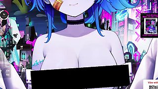Hentai redhead gives blowjob and having sex