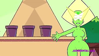 Hot Lesbian Cartoon - Peridot's Botany Class XXX Hentai Parody