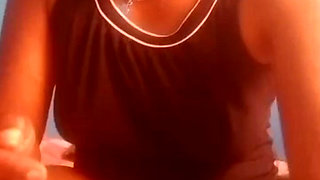 Horny Ebony Cougar Masturbating and Squirting Send Videos to Her BF