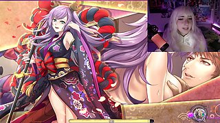 Uwu girl in anime adventure with some internal fun