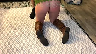 Horny granny Interracial blowjob video