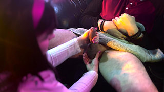I Give My Stepdad's Best Friend a Handjob
